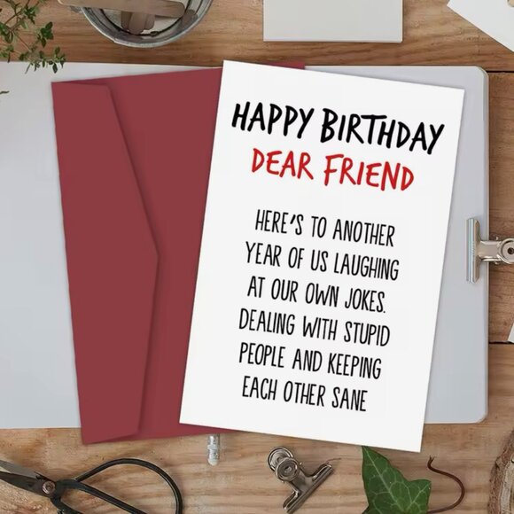 Cherished Moments: Happy Birthday Dear Friend Card - Picture 4 of 6
